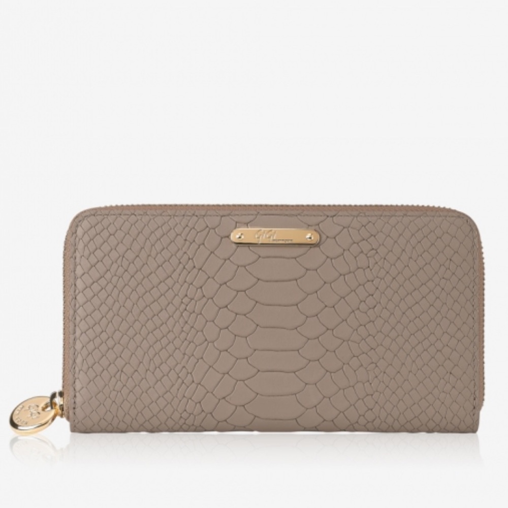 GiGi New York Leather Python Wallet